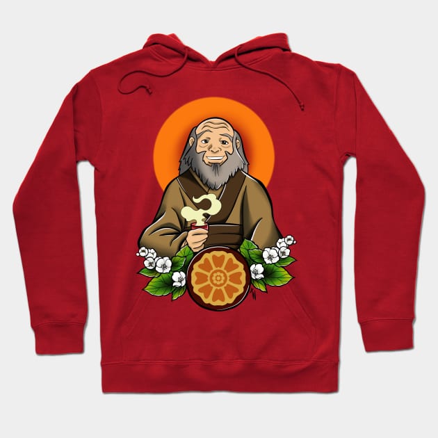 Uncle Iroh Hoodie by Jurassic Ink